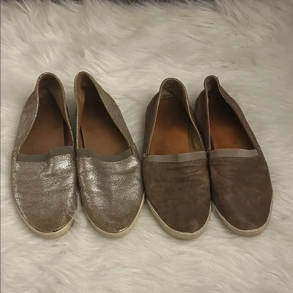 Frye Melanie slide on flats size 9